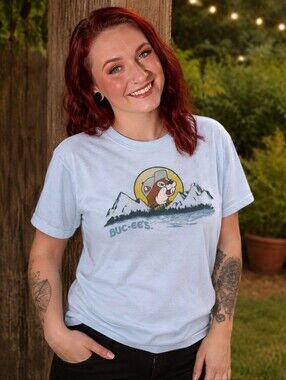 Buc-ee's Light Blue Short Sleeve Tee